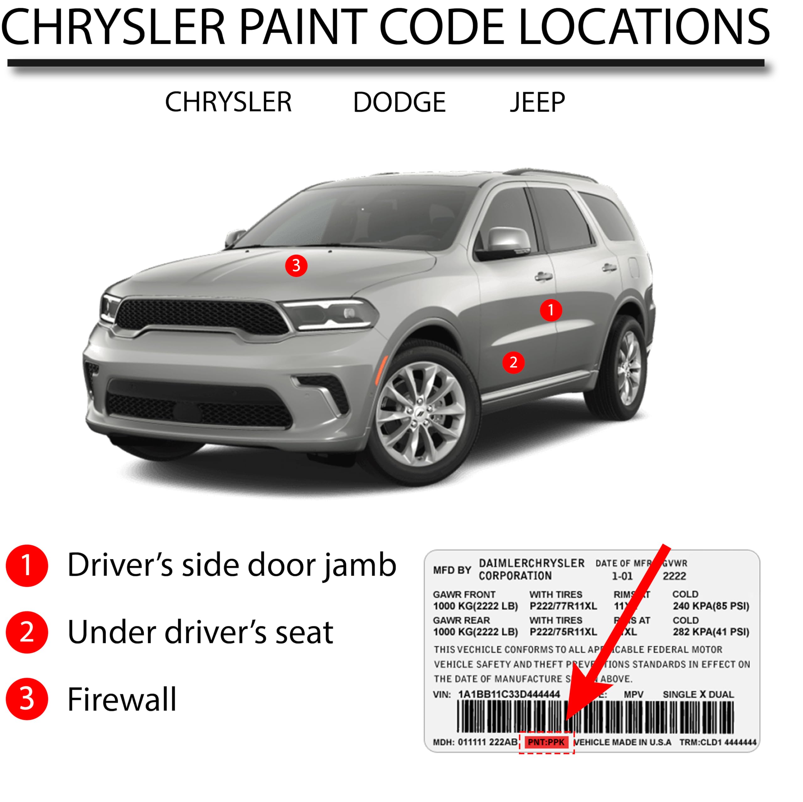 Amazon.com: Automotive Paint for Chrysler PWD, JWD, Ivory Pearl